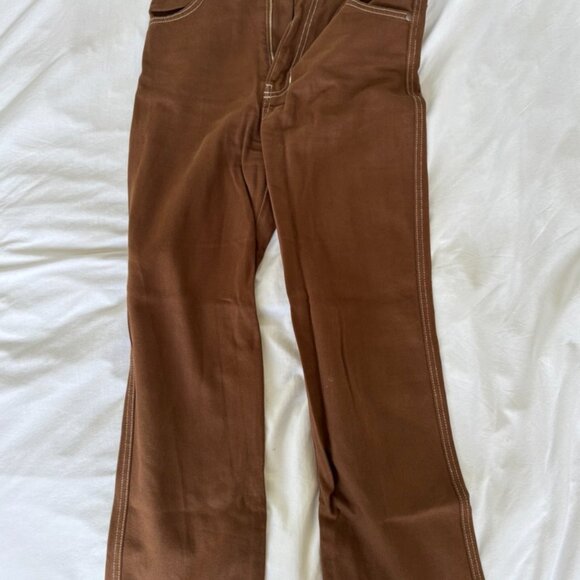 Reformation Cowboy High Rise Straight Jeans in Chocolate, Size 26 - Picture 2 of 4